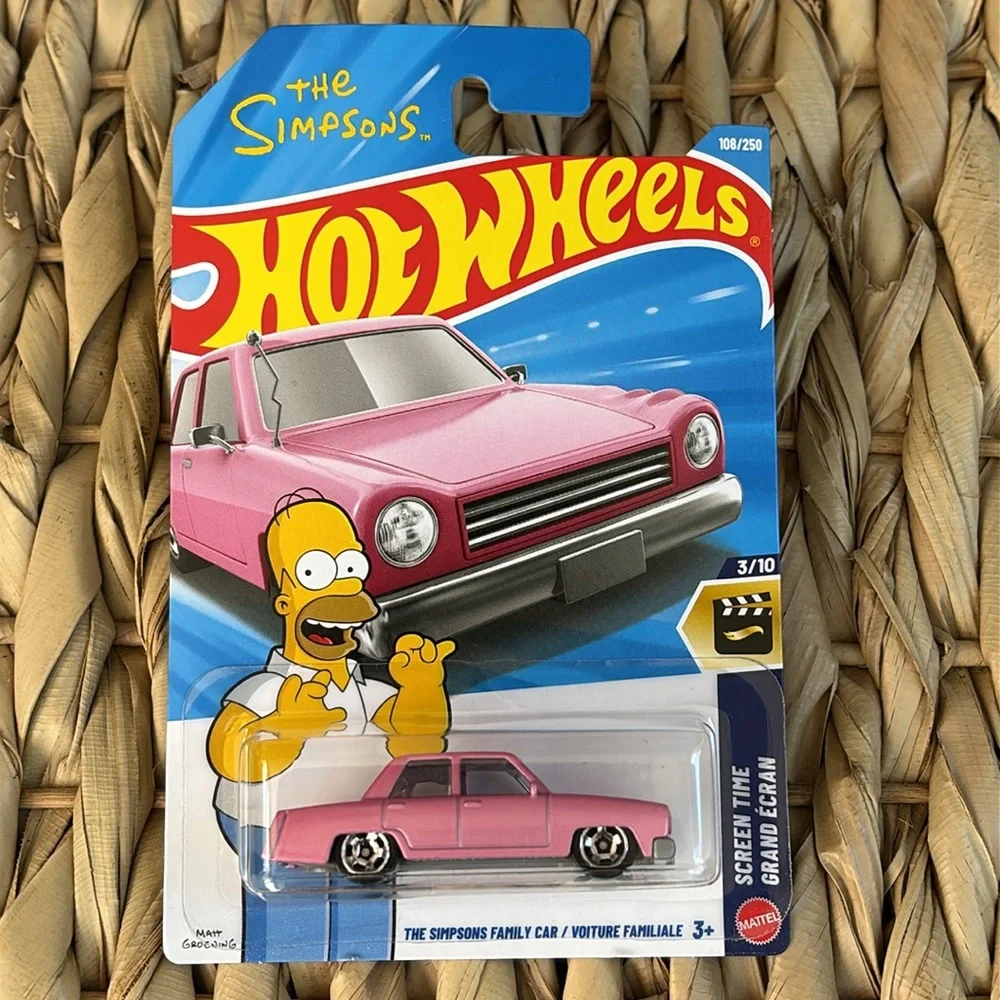 Hot Wheels Simpsons Family Cartoon Pink Car Hotwheels Diecast Collectible Toy 🆕